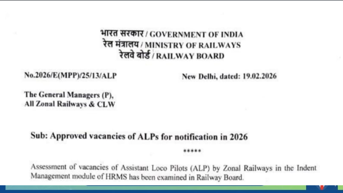 RRB ALP Recruitment 2026
