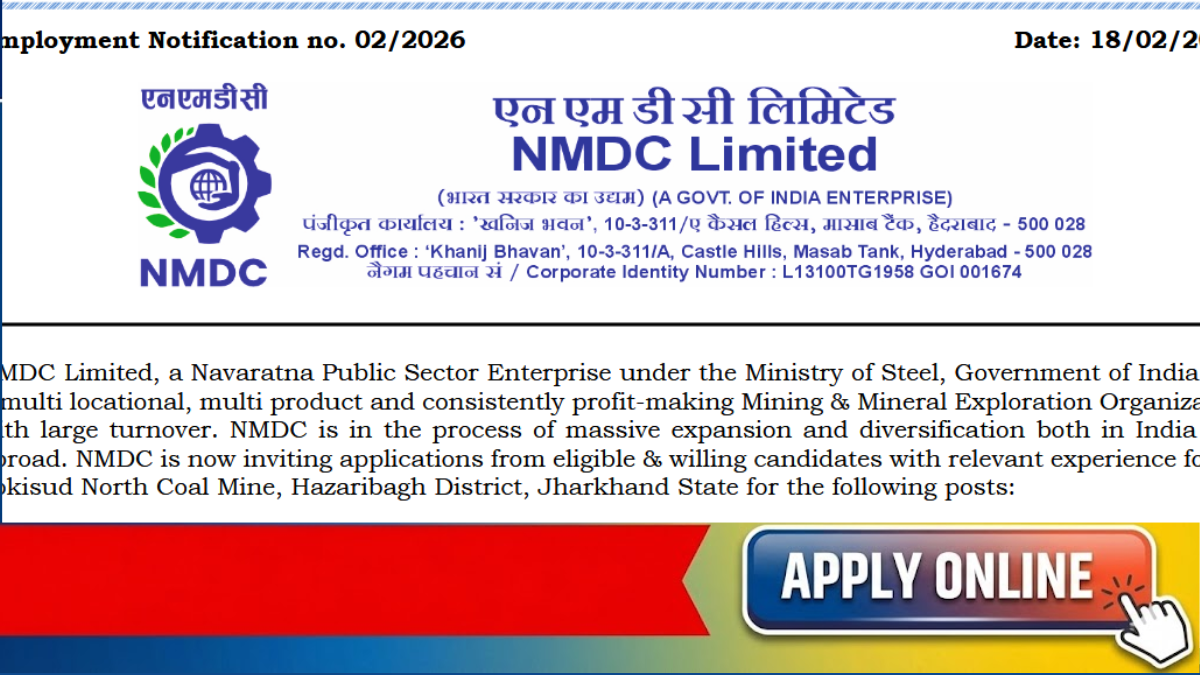 nmdc Recruitment 2026