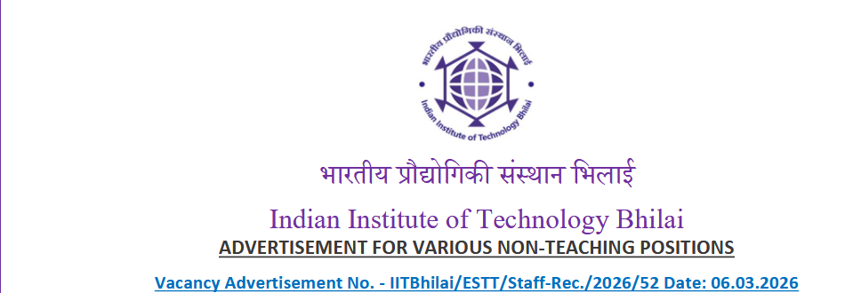 IIT Bhilai Recruitment 2026 Feature Image