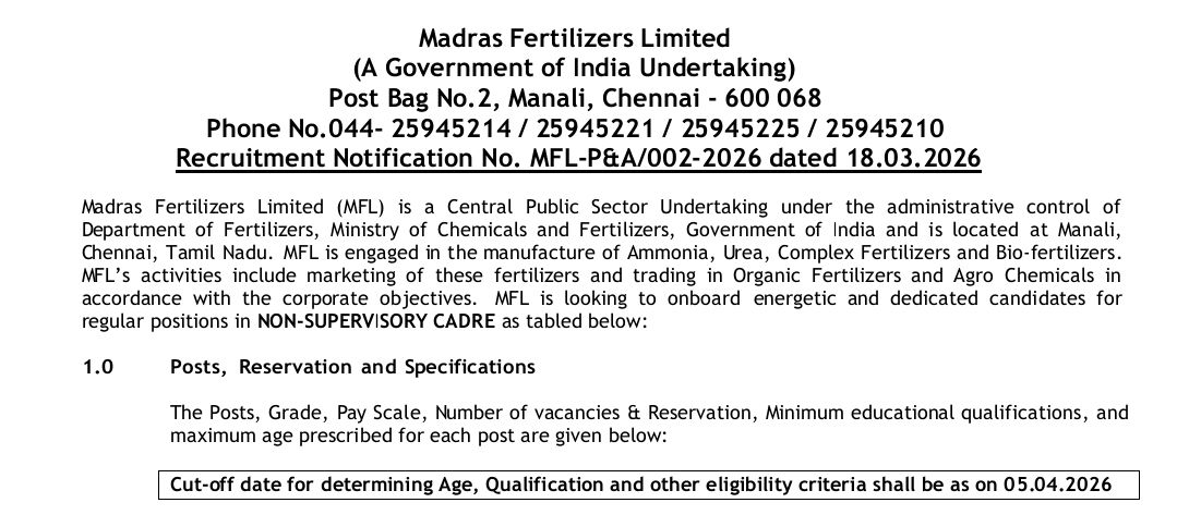 MFL Recruitment 2026 Feature Image