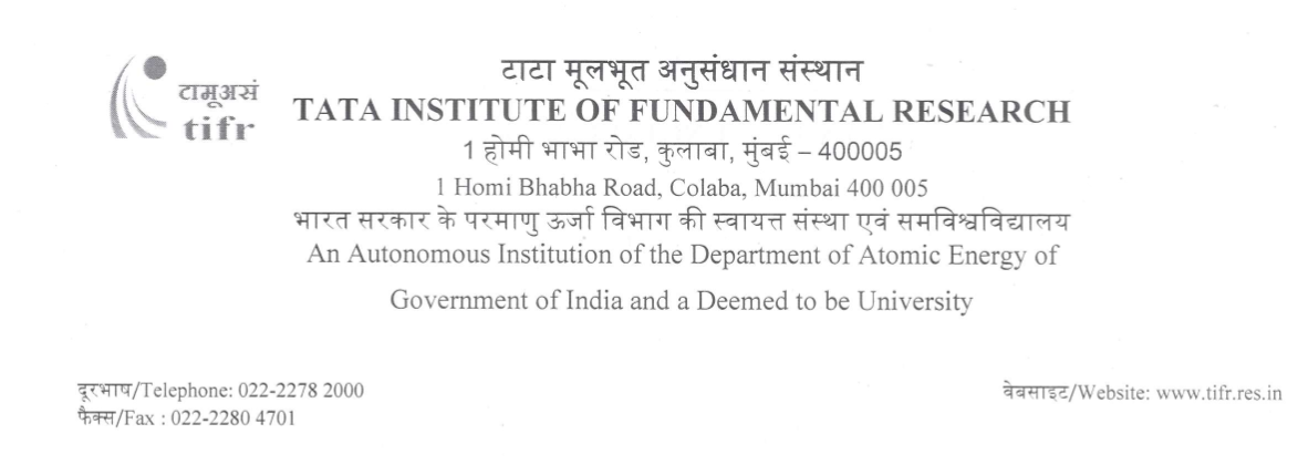 TIFR Mumbai Recruitment 2026